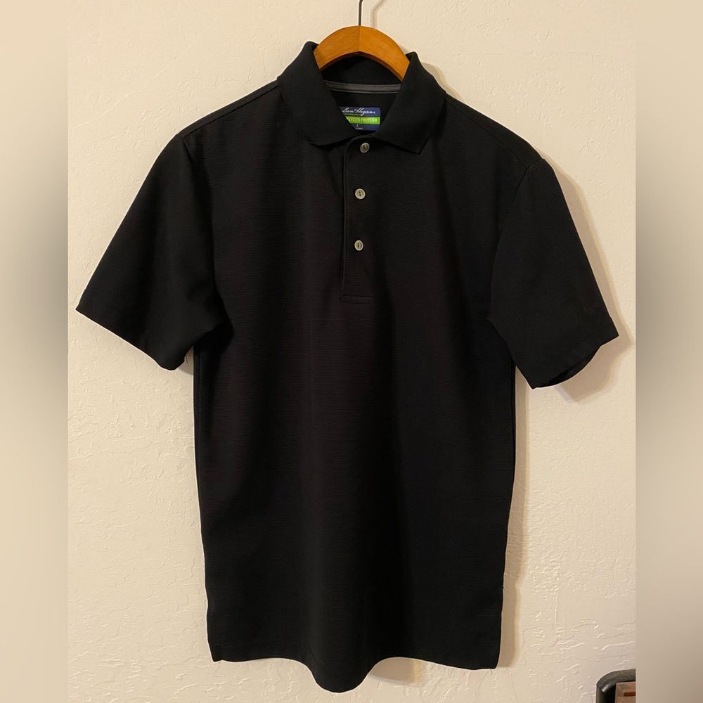 Ben Hogan Performance Classic Black Polo Shirt, size S, 30% recycled polyester
